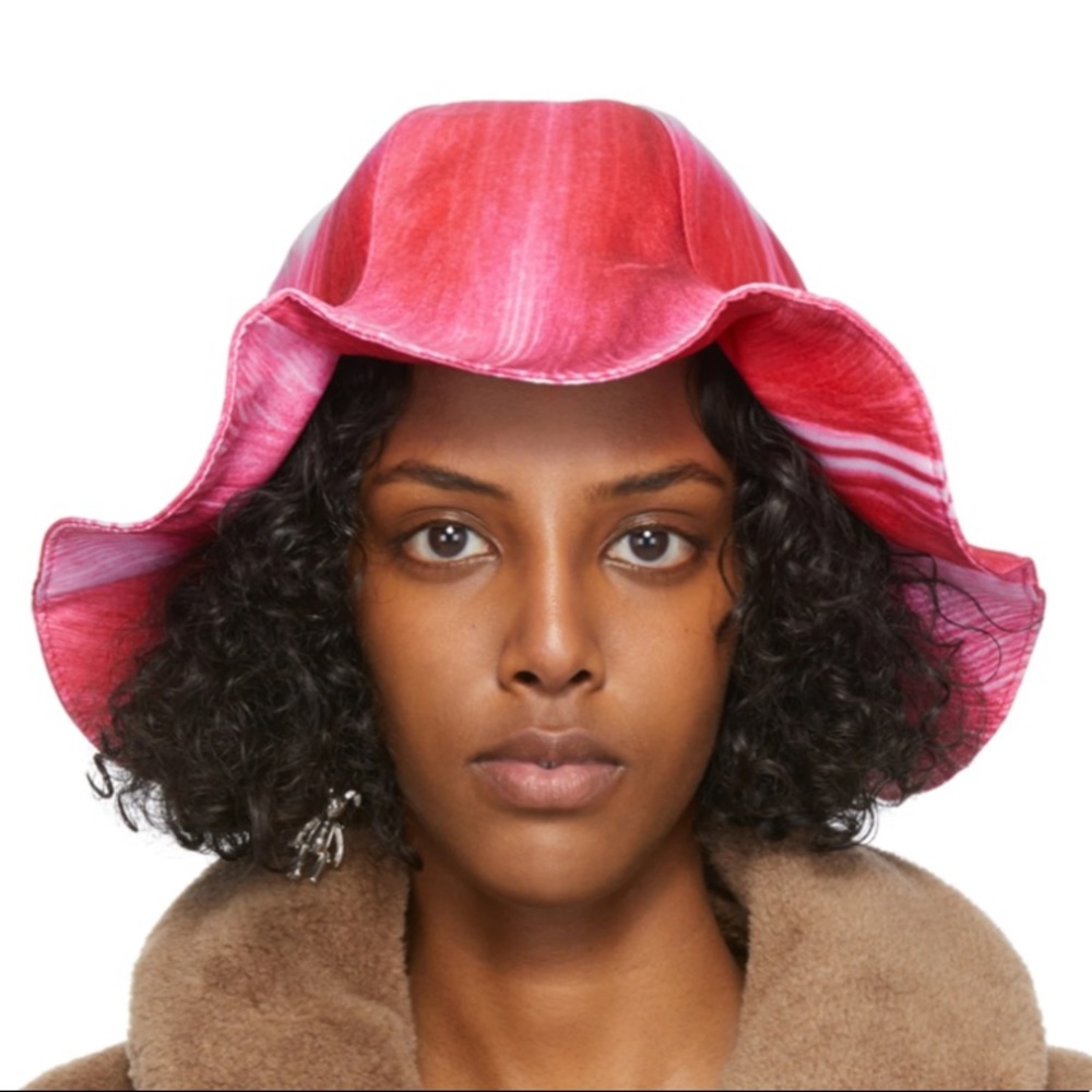 Doublet Pink White Tulip Printed Bucket Hat